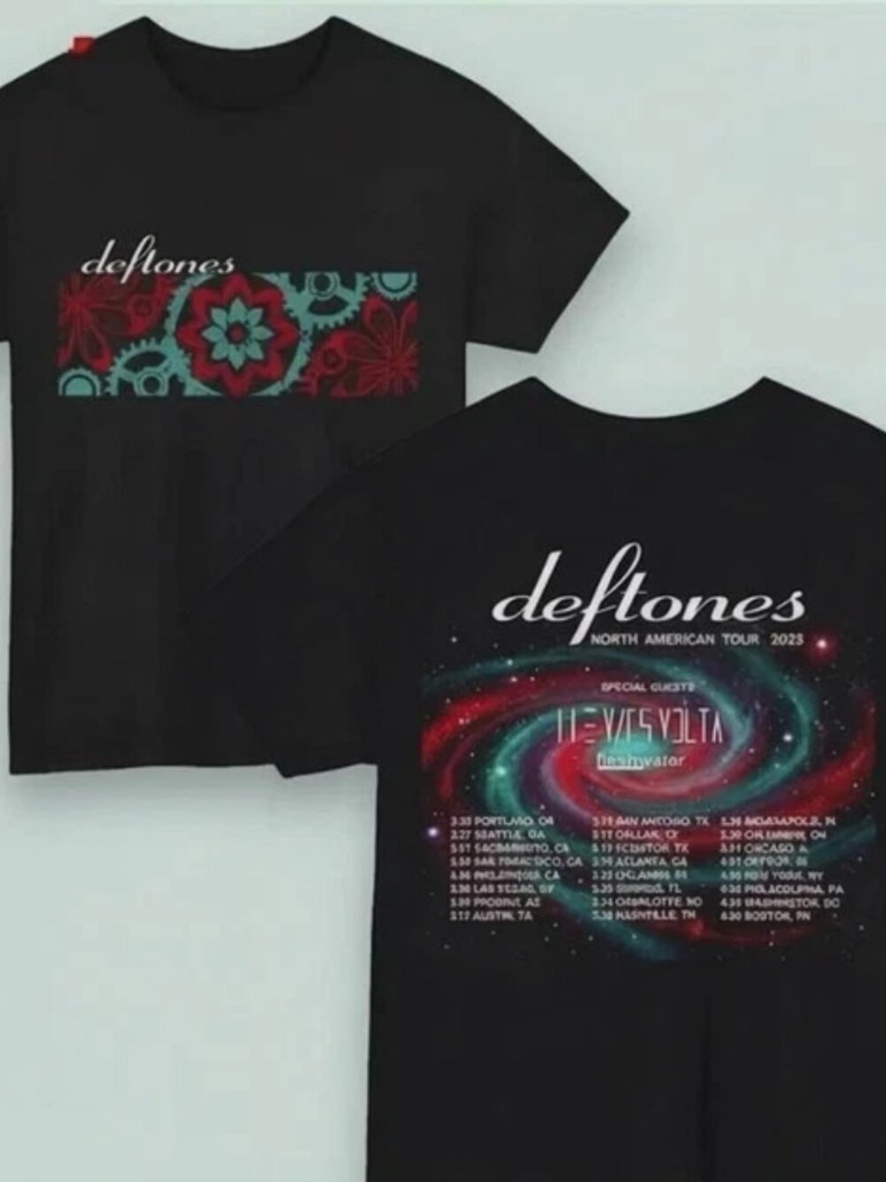Deftones Tour 2026 Two Sides T-shirt, 2026 Music Concert Tee
